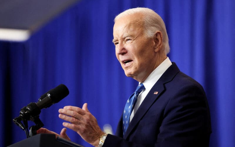 U.S. President Joe Biden visits the Department of Labor, in Washington
