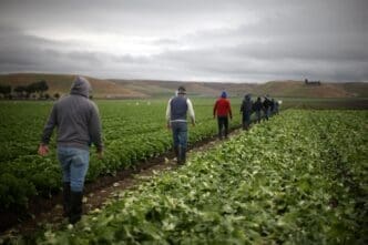 The Wider Image: Trump reassures farmers about temporary visas