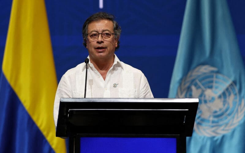 Colombian President Gustavo Petro attends the opening of the 16th United Nations Biodiversity Summit in Cali