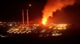 Fire at the site of Vistra Corp's Moss Landing power plant