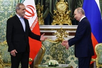 Iranian President Masoud Pezeshkian visits Russia