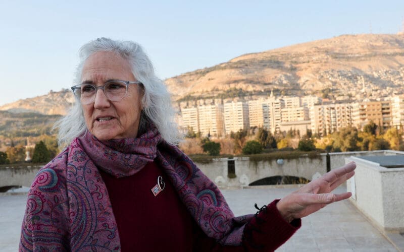 Debra Tice, mother of journalist Austin Tice who disappeared while reporting in Syria in 2012, speaks after an interview with Reuters in Damascus