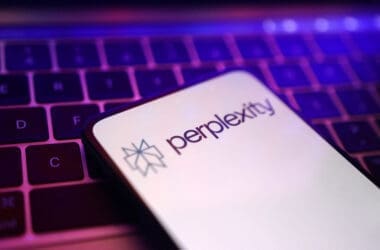 Illustration shows Perplexity logo