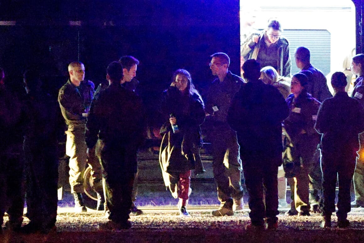 Hostages released as part of a ceasefire deal in Gaza between Hamas and Israel