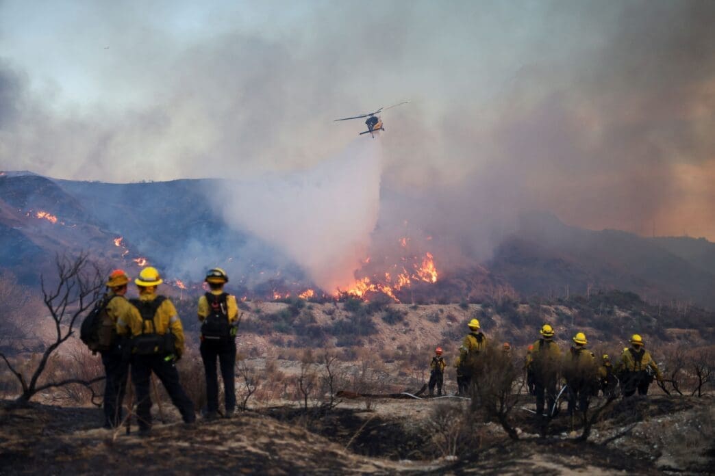 Hughes Fire, at Castaic Lake