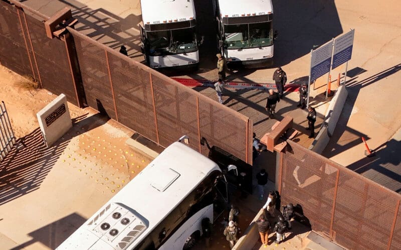 Migrants are expelled from the United States to Mexico, in Ciudad Juarez
