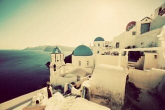 Breathtaking view of Oia, Santorini, Greece
