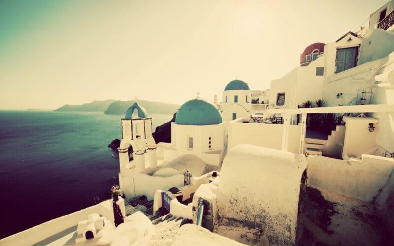 Breathtaking view of Oia, Santorini, Greece