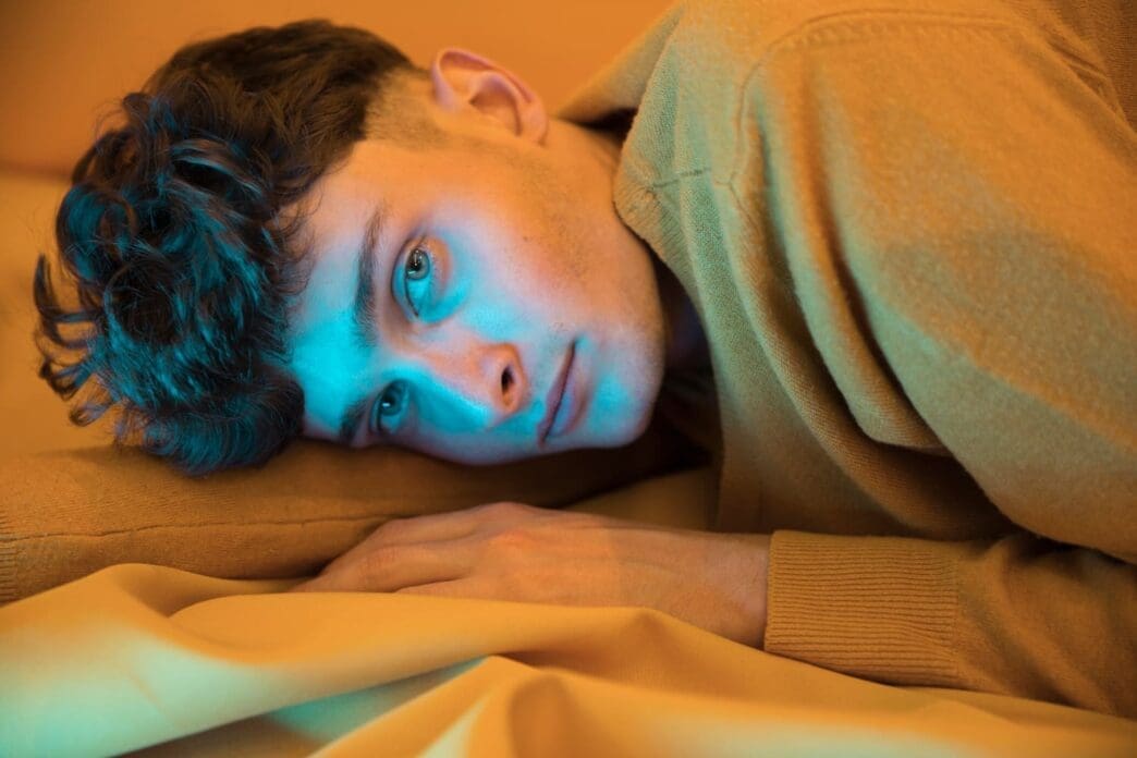 Fashionable Boy Exuding a Bad Mood