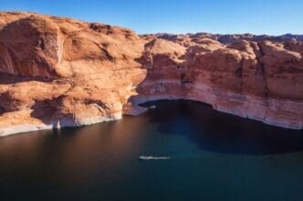 Unique landscapes of Powell Lake