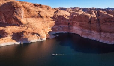 Unique landscapes of Powell Lake