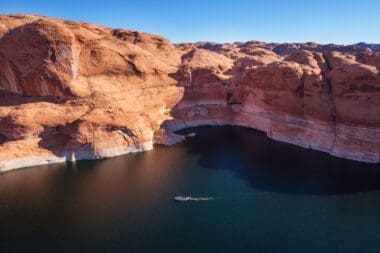Unique landscapes of Powell Lake