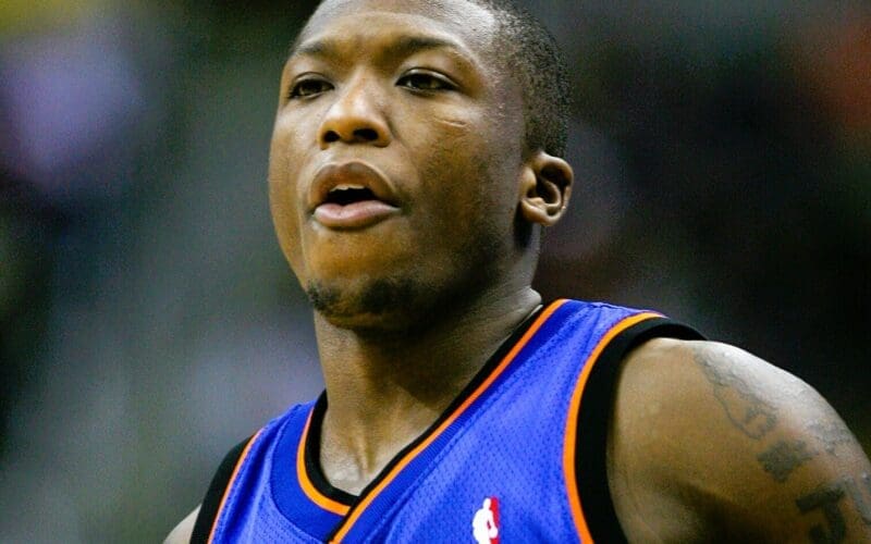 Nate Robinson playing with the New York Knicks