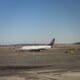 A Delta Airlines plane taxis at Boston Logan International Airport