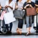 A group of friends shopping together