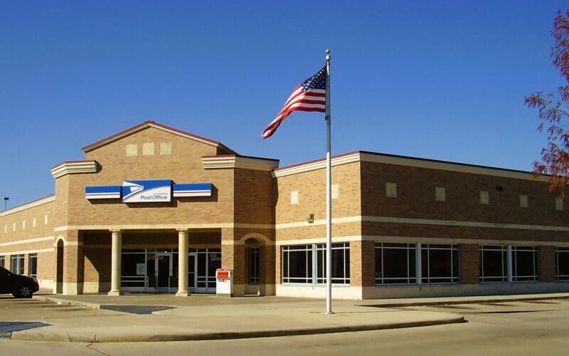 A typical post office station in the Spring Branch area of Houston, Texas