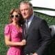 American actor, producer, and comedian Alec Baldwin with his wife Hilaria Thomas on the blue carpet before 2019 US Open opening night ceremony at Tennis Center in New York