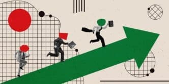 Artistic Collage of Economic Concepts