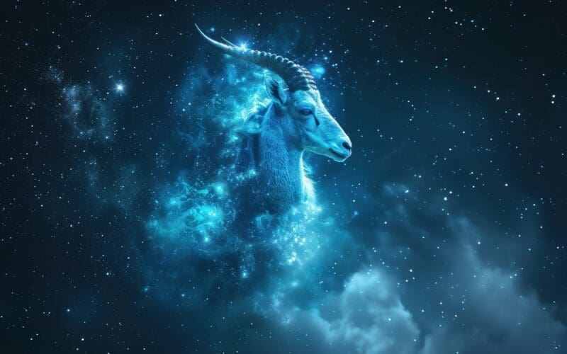 Futuristic Capricorn Zodiac Sign