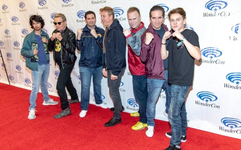 Cast of Cobra Kai attends 2019 WonderCon - Sony Pictures Television's Cobra Kai Season 2 Press Room, Anaheim, CA on March 30th, 2019