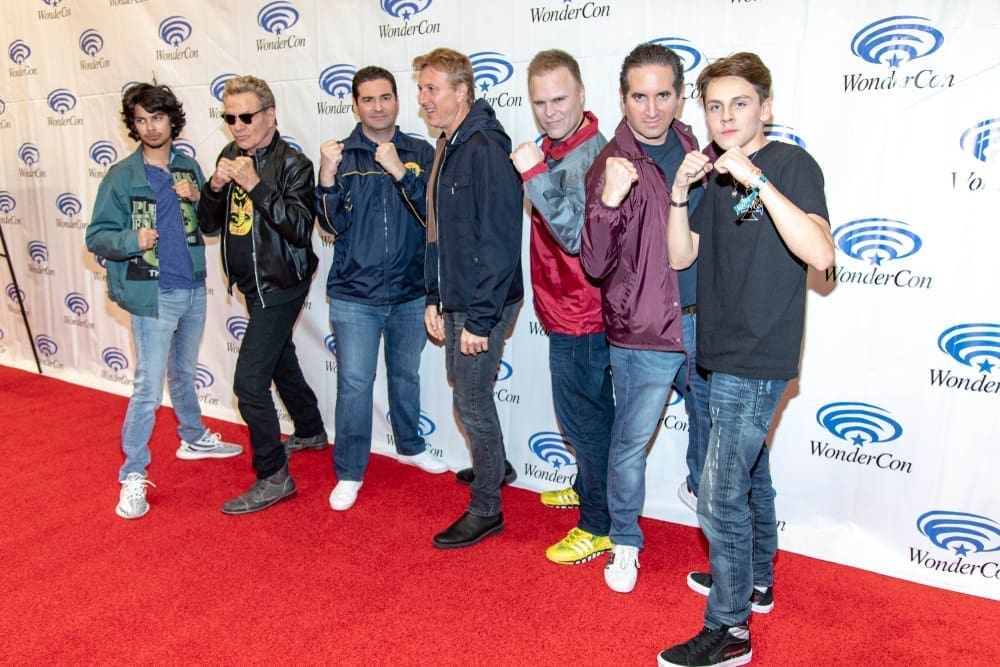 Cast of Cobra Kai attends 2019 WonderCon - Sony Pictures Television's Cobra Kai Season 2 Press Room, Anaheim, CA on March 30th, 2019