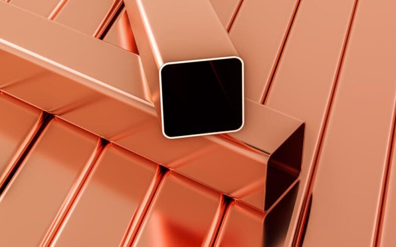 Copper square tubes