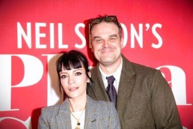 David Harbour and Lily Allen attend Plaza Suite Opening Night on March 28, 2022 in New York City