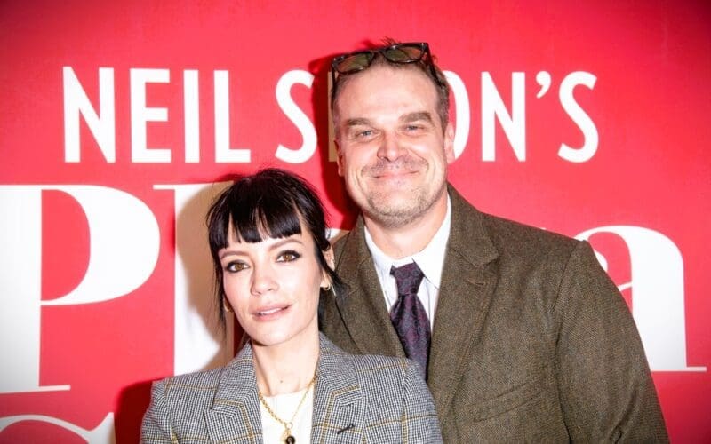 David Harbour and Lily Allen attend Plaza Suite Opening Night on March 28, 2022 in New York City
