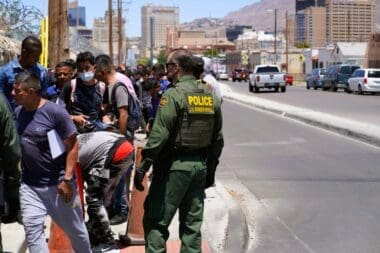 Days before the end of Title 42 migrants turned themselves in to U.S. Customs and Border Protection. After a flyer was given out encouraging them to