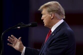 Donald Trump spoke at the American Conservative Union's annual Conservative Political Action Conference. Maryland, USA. 24.02.2024