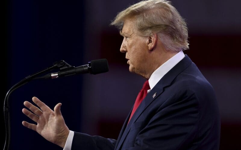 Donald Trump spoke at the American Conservative Union's annual Conservative Political Action Conference. Maryland, USA. 24.02.2024