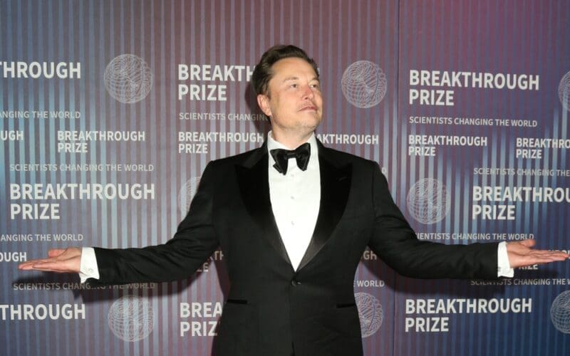 Elon Musk at the 10th Annual Breakthrough Prize Ceremony at the Academy Museum of Motion Pictures on April 13, 2024 in Los Angeles, CA