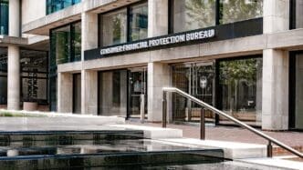 Entrance to CFPB Headquarters