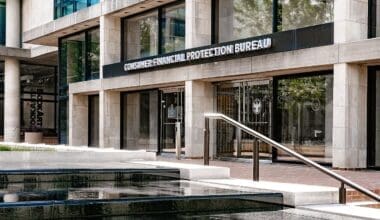 Entrance to CFPB Headquarters