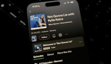 Episodes of Not Gonna Lie with Kylie Kelce available on YouTube, Spotify, Apple Podcasts, and all other major podcast platforms