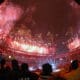 Fireworks go off at the end of the Super Bowl XLVIII halftime show at MetLife Stadium in East Rutherford, N.J. Feb. 2, 2014