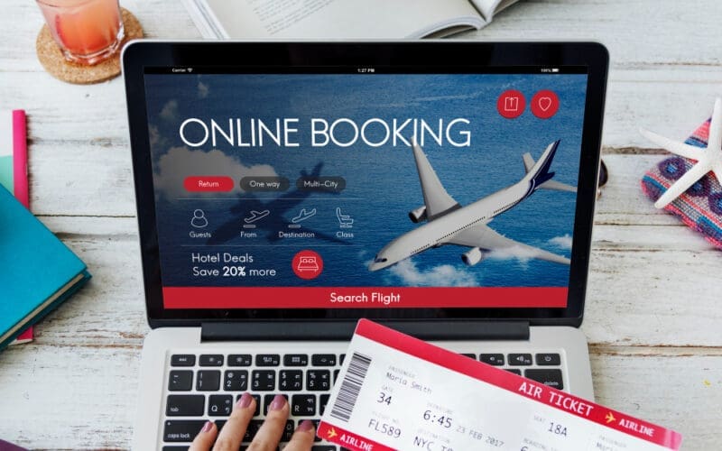 Flight Ticket Booking Concept