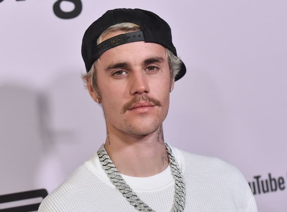 Justin Bieber arrives for the Premiere Of YouTube Originals' Justin Bieber Seasons on January 27, 2020 in Westwood, CA