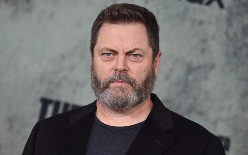 LOS ANGELES - JAN 09 Nick Offerman arrives for HBO’s ‘The Last of Us’ premiere on January 09, 2023 in Westwood, CA