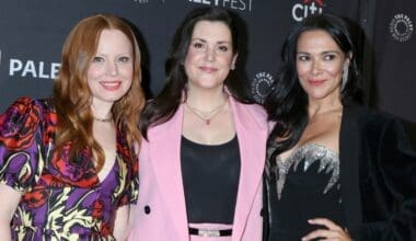 Lauren Ambrose, Melanie Lynskey, Simone Kessell at the 2023 PaleyFest - Yellowjackets at the Dolby Theater on April 3, 2023 in Los Angeles, CA