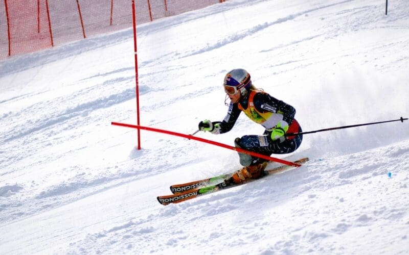 Lindsey Kildow during a slalom race in Aspen in November 2006