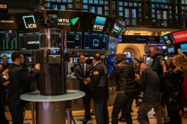 Mayor Adams rings the opening bell at the New York Stock Exchange on the last day of Black History Month