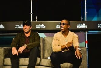 McFarland with Ja Rule at the 2016 Web Summit