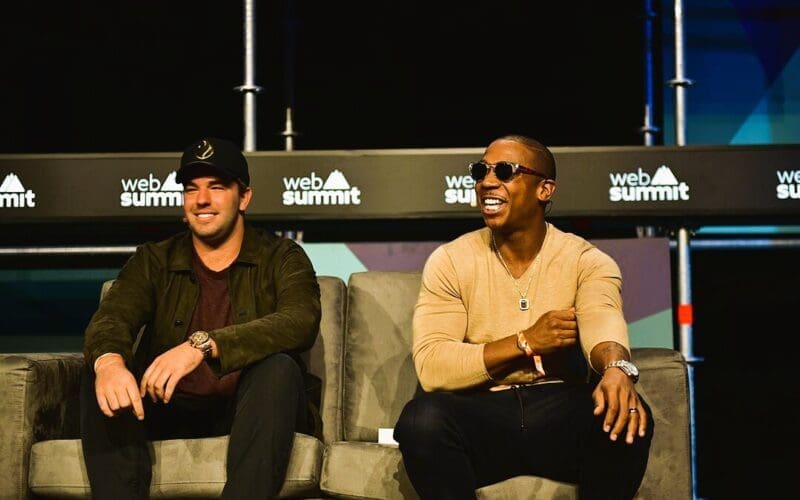 McFarland with Ja Rule at the 2016 Web Summit