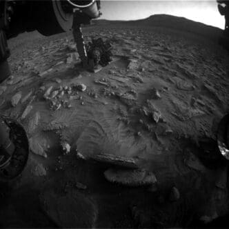 NASA’s Mars rover Curiosity acquired this image showing its Alpha Particle X-Ray Spectrometer (APXS)