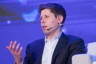 OpenAI CEO Sam Altman attends the artificial intelligence(AI) Revolution Forum in Taipei on September 25, 2023
