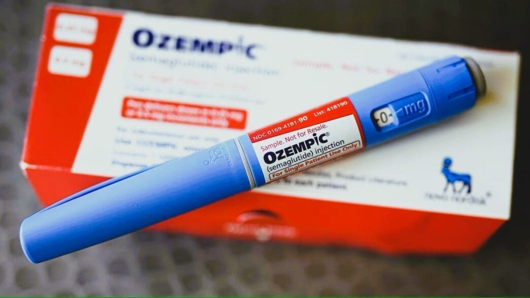 A box of the injectable medication Ozempic, one of the brand names for GLP-1 agonists