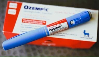 A box of the injectable medication Ozempic, one of the brand names for GLP-1 agonists