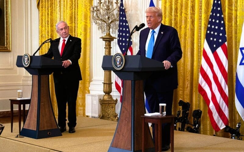 President Donald Trump and Prime Minister Benjamin Netanyahu