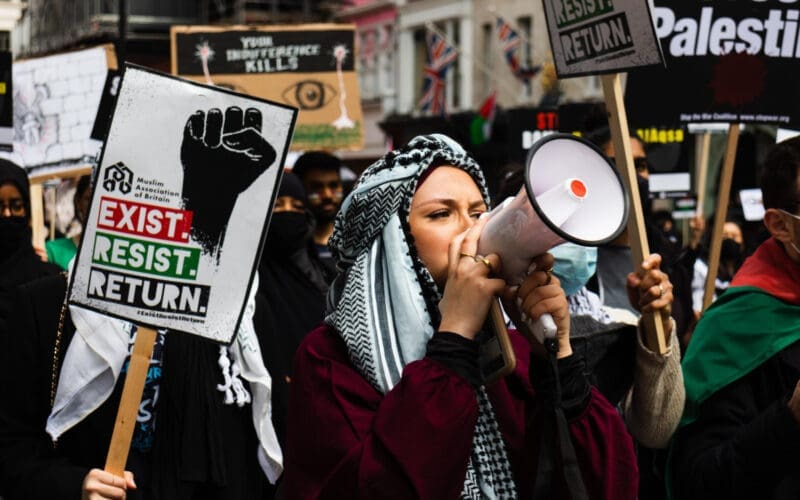 Pro-Palestine Students Protest at Michigan College